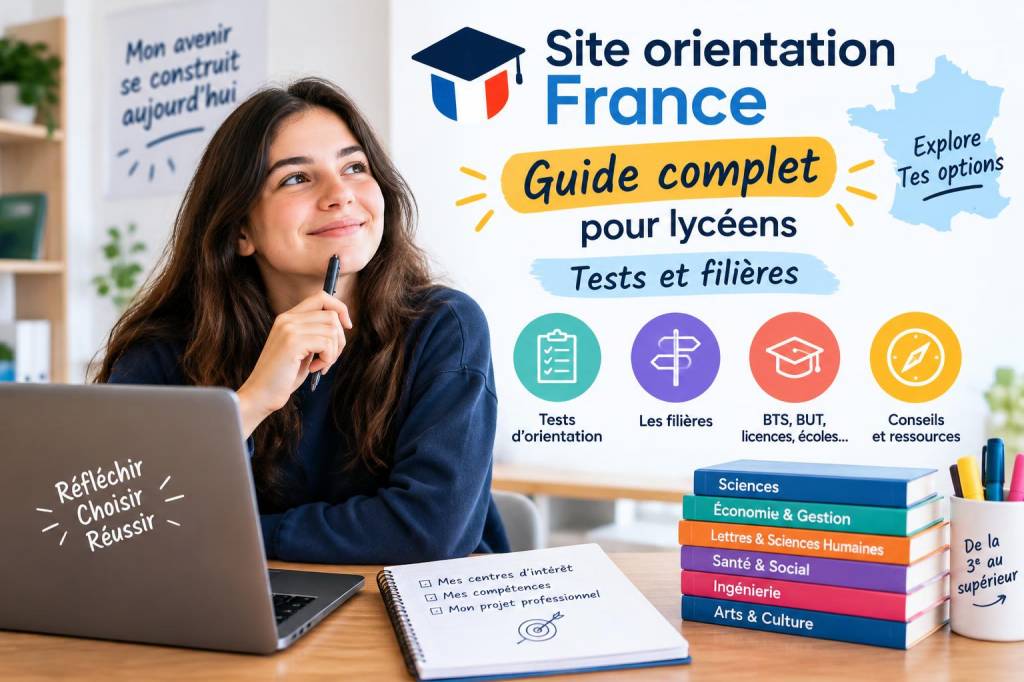 Site orientation france : guide complet pour lycéens, tests et filières