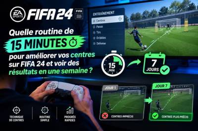 Quelle routine de 15 minutes pour améliorer vos centres sur fifa 24 et voir des résultats en une semaine
