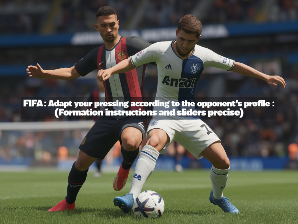 Fifa : adapter votre pressing selon le profil de l'adversaire (formations, consignes et sliders précis)